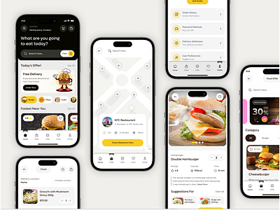 Food App UI/UX Concept app design app ui diet ecommerce food app fast food food app food app design food app ui food delivery app food order foodie app healthy food hungerstationapp ios mobile mobile app product design app restaurant uidesign uiux
