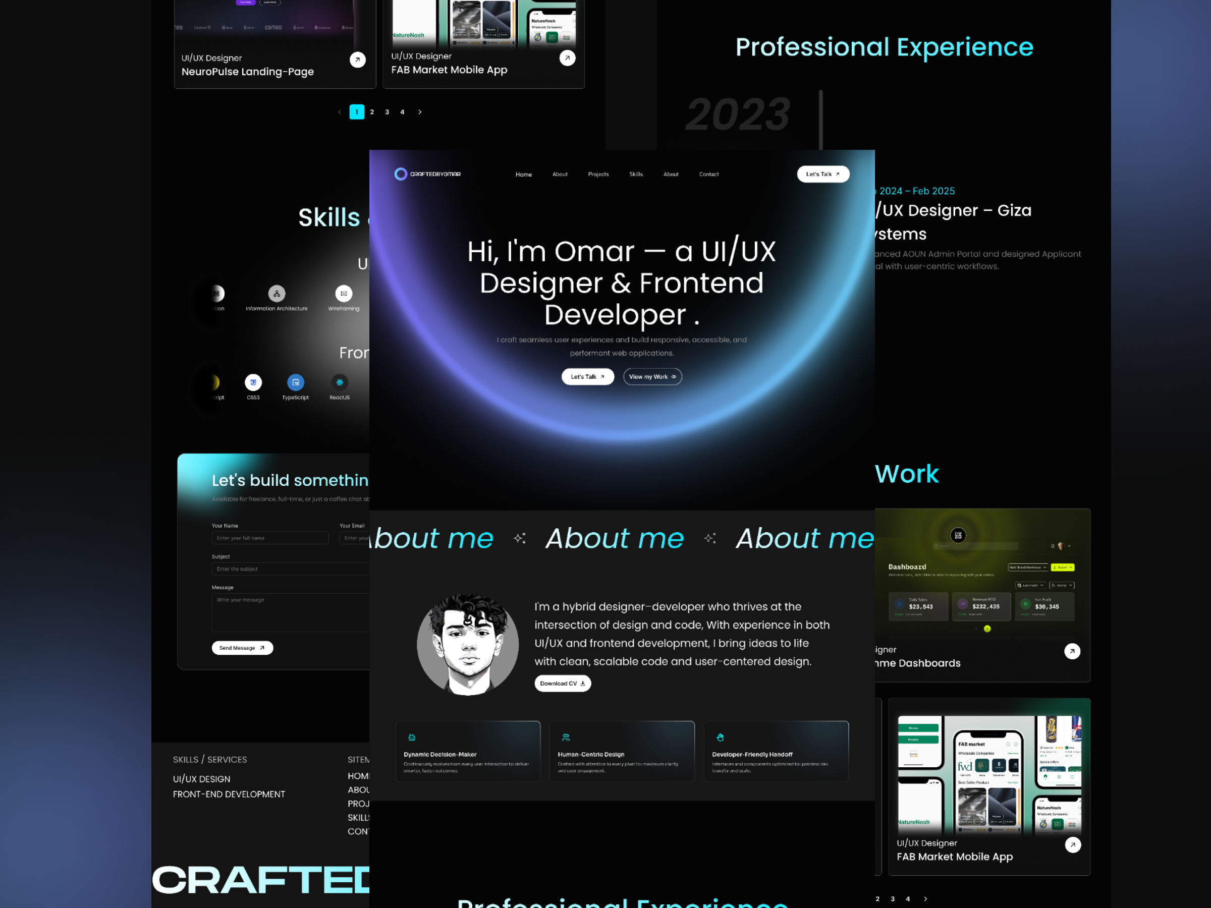 My portfolio colors figma front frontend gradient landing page portfolio portofolio react ui ux web web design