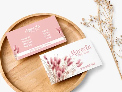 Business Card body card brand branding branding business business card design graphic design pink color