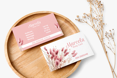 Business Card body card brand branding branding business business card design graphic design pink color