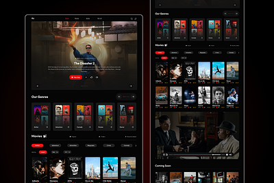 Flix - Movie Website Landing Page branding design graphic design illustration logo powerpoint presentation template ui vector