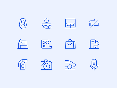 Wayfinding Icons | Odido bicycle icon bike icon brand icons car icon food icon icon icon design icon system iconography icons line icons office icons pictograms shop icon signage icons startup icon tech icon wayfinding wayfinding icons