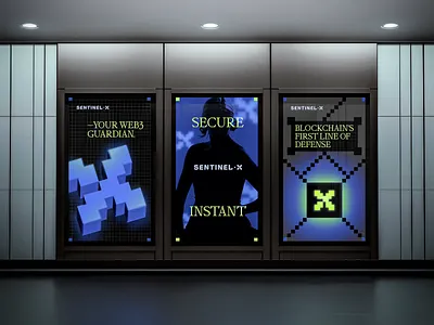 SentinelX - Out-of-home marketing communication assets ads banners brand book brand communication brand guidelines brand identity branding graphic design illustration logo marketing marketing assets out of home visual identity