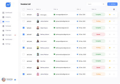 Invoice Dashboard UI admin dashboard design billing interface clean ui design finance dashboard ui invoice dashboard ui light mode dashboard responsive dashboard saas dashboard ui uiux dashboard