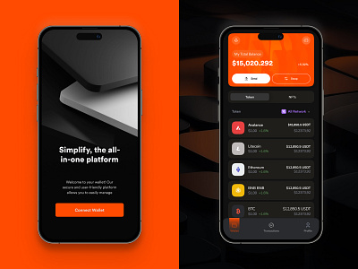 Simplify - Crypto Wallet App blockchain blockchain app crypto app crypto swap crypto wallet cryptocurrency app exchange fintech mobile app mobile finance payment app startup swap wallet wallet app