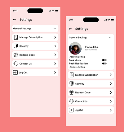Parental Control App Setting UI apps setting dailyui parental setting ui ui
