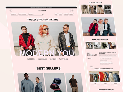 Clothing brand landing page design appdesign branding design education web design framer graphic design illustration landing page design logo ui ui design ux design vector web design webflow