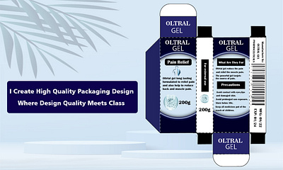 Product Packaging Design For Pain Relief Gel branding identity clean packaging design graphic design medical packaging modern product design pain gel label pain relief gel product packaging design tube packaging