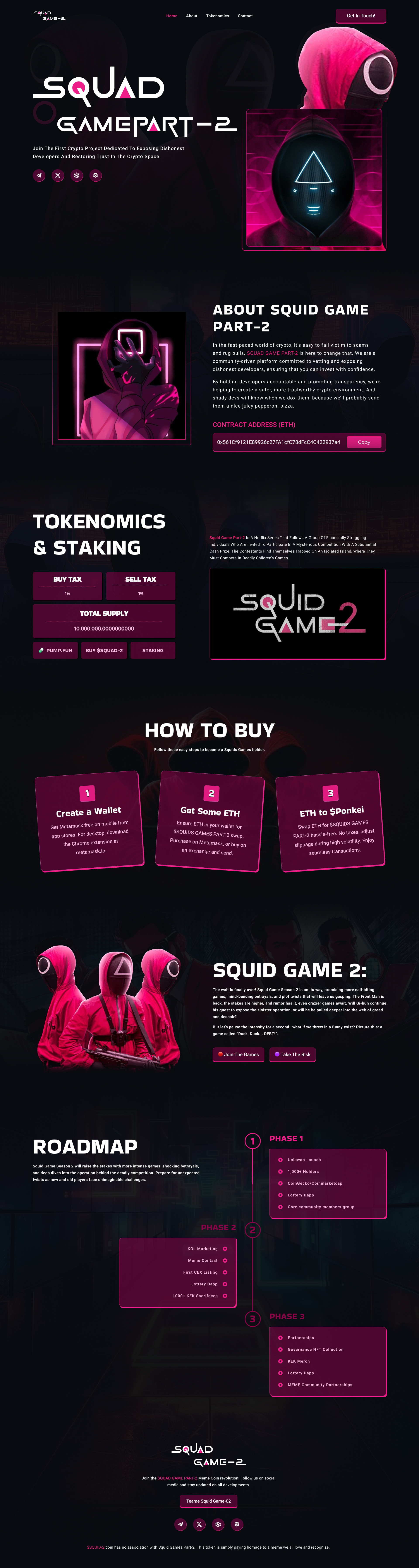 Squid Game -2 Landing page for game website. by Sheikh Shovon on Dribbble