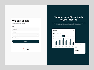 Login Page dashboard login login dashboard login page saas sign up page ui