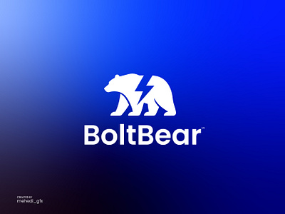 BoltBear – Dynamic Electric Bear Logo bear logo bolt logo branding concept logo creative icon creative logo design logo sale designinspirations fintech logo graphic design icon for sale logo logo design logo for sale logomark for sale minimal logo minimalistic logo design tech logo unused icon unused logo