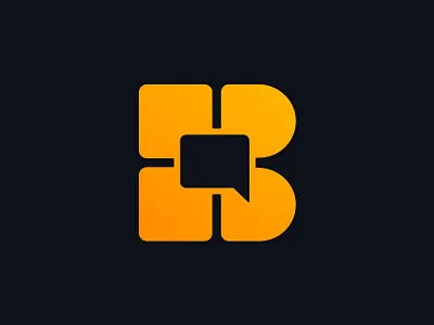 B Chating Logo design app logo brand design branding business logo chatting logo design icon logo logo design logotype mark minimalist modern icon modern logo startup symbol design team logo