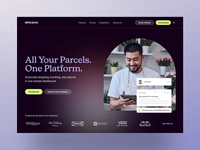 SaaS/Startup Product Homepage - UI Design Exploration conversion design marketing landing page saas landing page saas ui saas website startup landing page startup website tech startup webdesign website