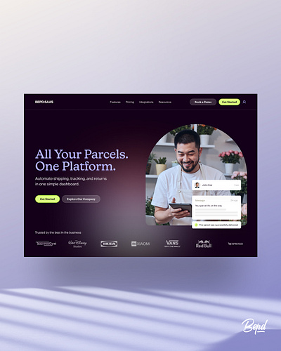 SaaS/Startup Product Homepage - UI Design Exploration conversion design marketing landing page saas landing page saas ui saas website startup landing page startup website tech startup webdesign website