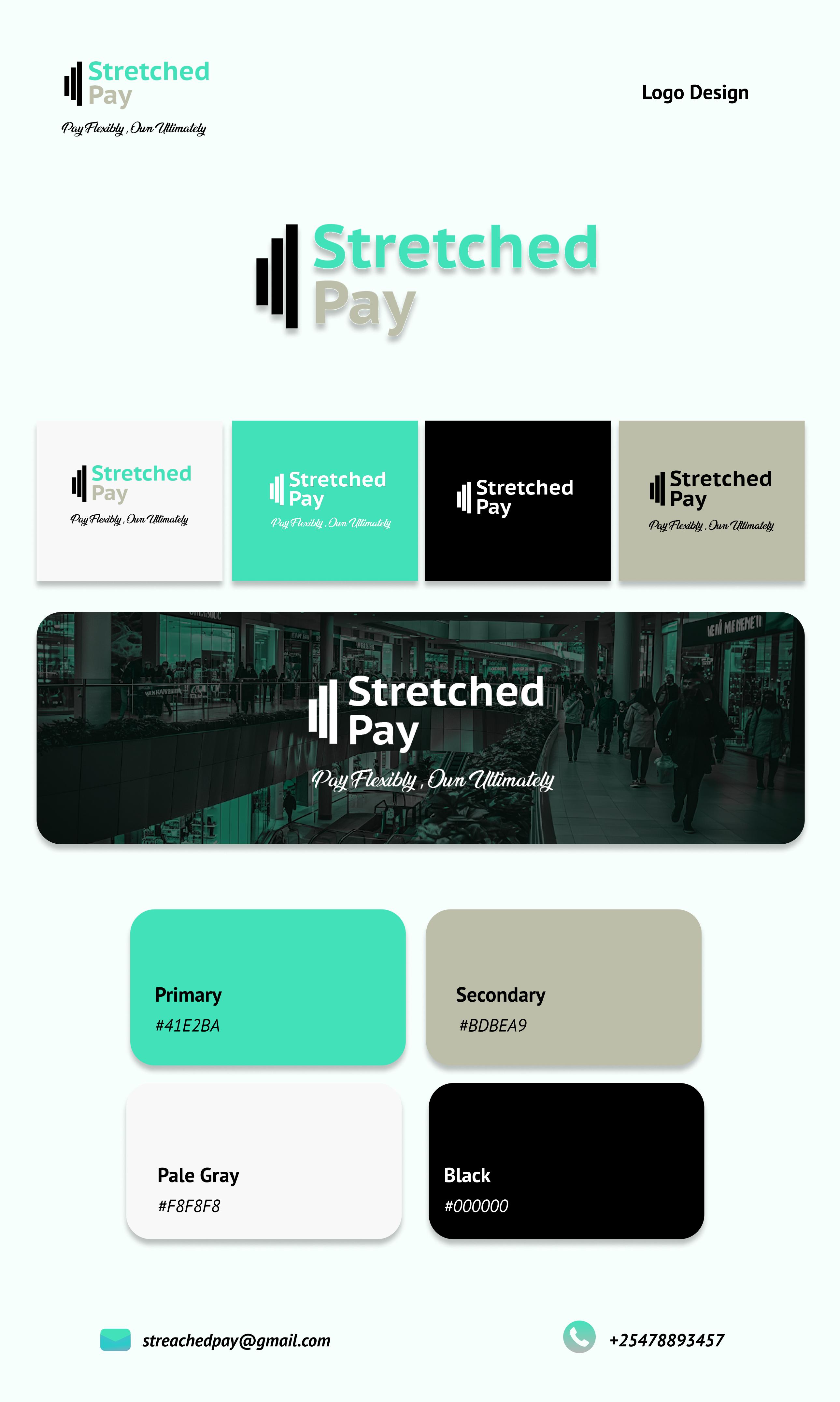 Stretched Pay Logo branding graphic design logo