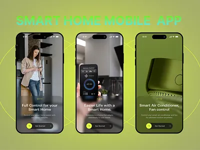 Smart Home - App Onboarding UI household internet of things iot iot app minimal mobile app mobile app design mobile ui onboarding onboarding screen onboarding ui smart device smart home smart home app smart house smarthome splash splash screen ui design ux design
