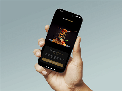 FoodieExpress mobile app design figma landing page mobile app product design redesign reponsive design ui website design