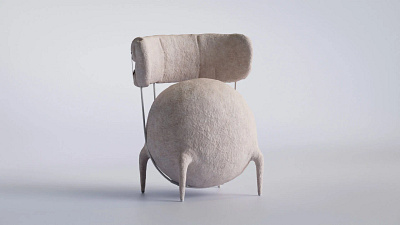 Lymphochair 3d art artwork branding design illustration interior sculpture ui visualization