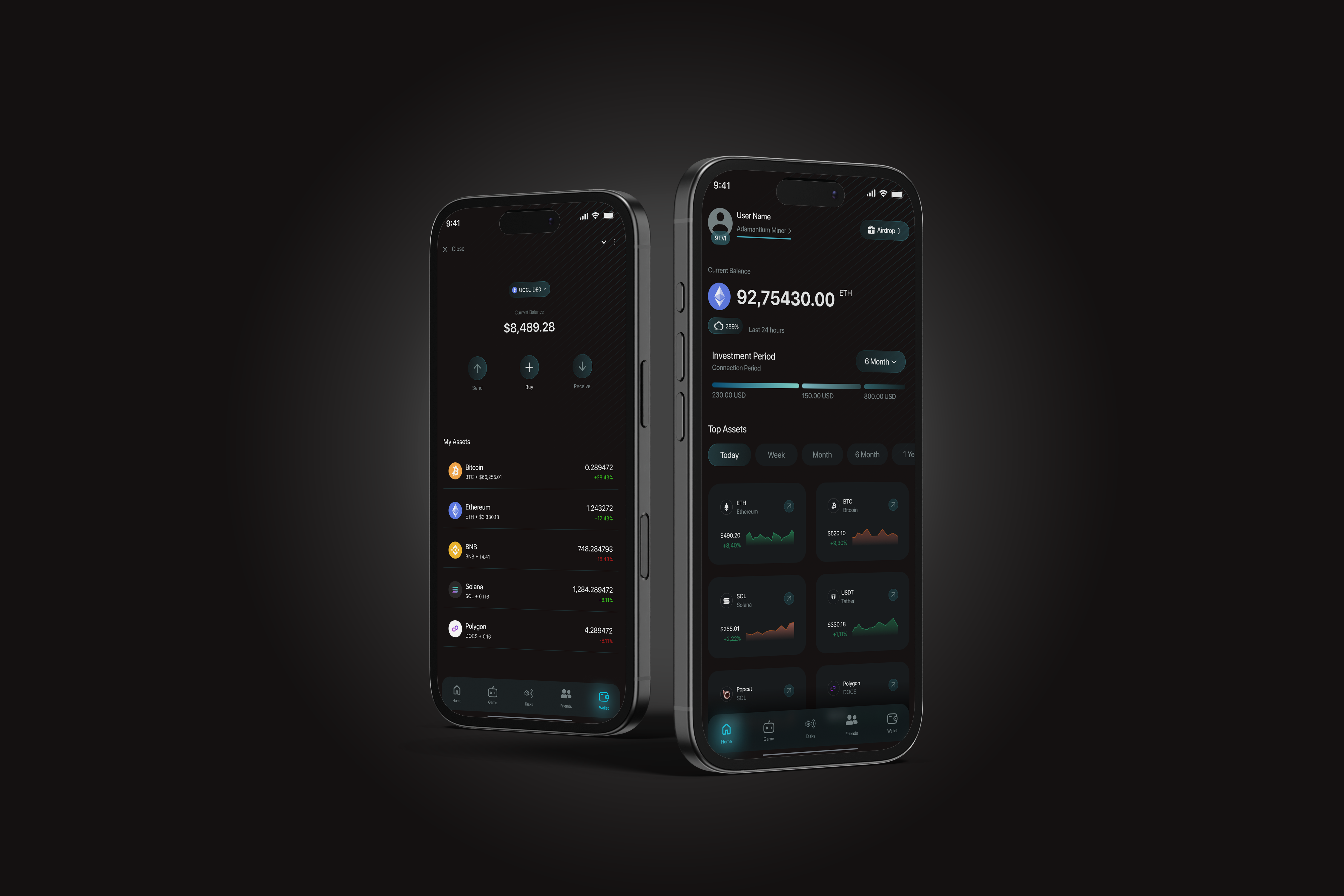 Digital Asset Management Concept blockchain ui branding clean ui crypto app cryptocurrency wallet dapps dark mode ui dashboard design digital asset management financial technology fintech design investment app mobile app ui mobile uiux ui uiux design ux web