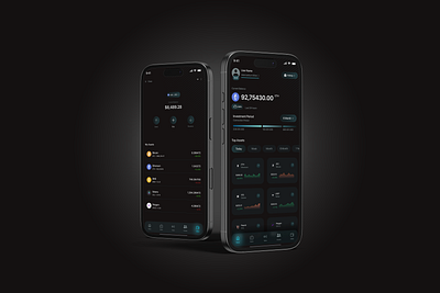 Digital Asset Management Concept blockchain ui branding clean ui crypto app cryptocurrency wallet dapps dark mode ui dashboard design digital asset management financial technology fintech design investment app mobile app ui mobile uiux ui uiux design ux web