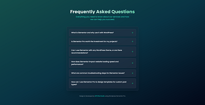 FAQs Accordion Section - Wordpress Elementor Pro accordion accordiondesign accordionform accordionmenu accordionmobile accordiontable accordionui elementorpro faqdesign faqmobile faqs faqsection faqspage faqui questionanswer questions wordpress