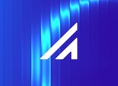A + S + ↗️ + 🛜 a arrow brand branding forwards glass identity letter logo radar refraction s satellite signal upwards