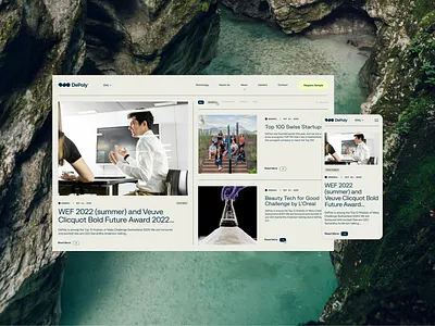 DePoly's News Page depoly designinspiration mobilelayout mobileux modernaesthetic newspage newspageaesthetic newspagedesign publicationdesignaesthetic recyclingaesthetic responsivedesign webdesign weblayout