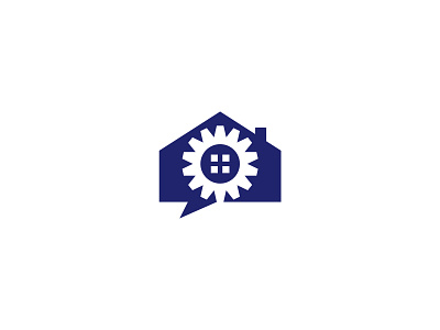 House Gear Logo Design adobe illustrator branding business logo company logo design gear logo graphic design home logo house logo logo logotype