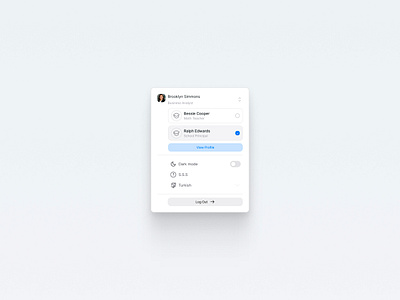 Profile Card ui