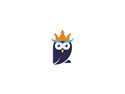 Owl Crown Logo Design adobe illustrator branding business logo company logo crown logo design graphic design logo logotype owl logo
