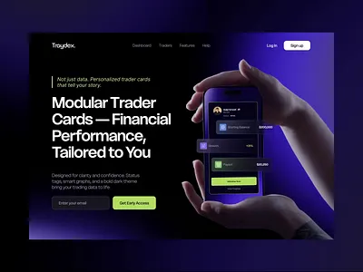 DeFi - Landing Page for Trading Platform 3d banking app blockchain crypto design cyberpunk dapp decentralised app defi finance financeui fintech landing page logo saas trading platform trading tools ui web3