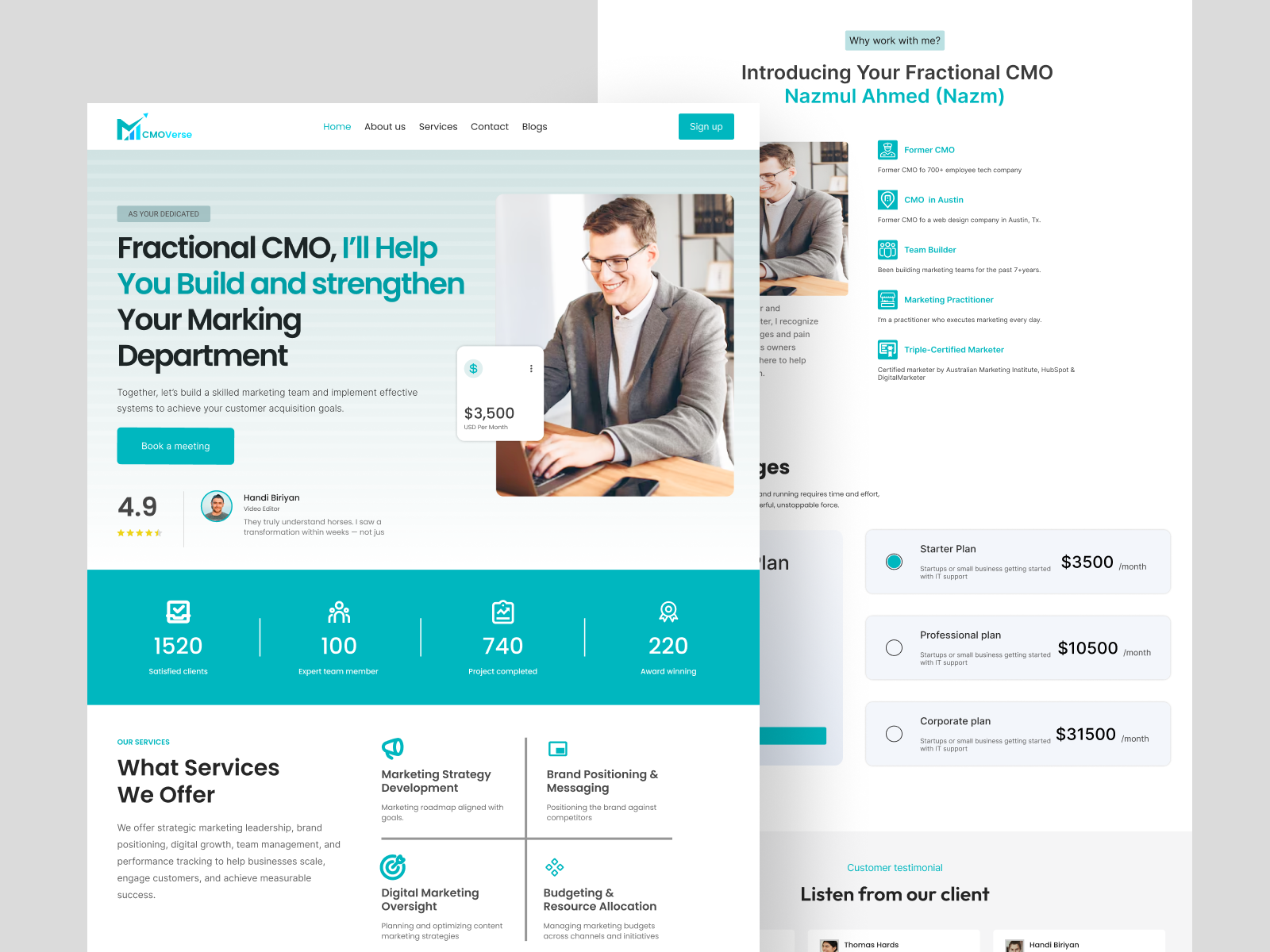 Example of Website UI UX Design (Figma)
