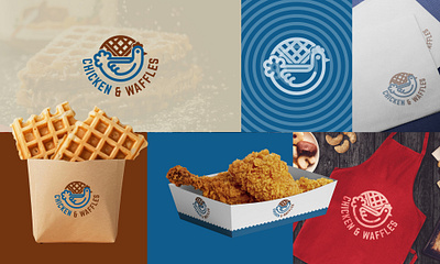 Chicken & Waffles Logo animation brand identity brandbookdesign branding brandkit company mark dribbbleinvite dribbbler dribbbleshot foodlogo graphic design icon illustration logo modernlogo