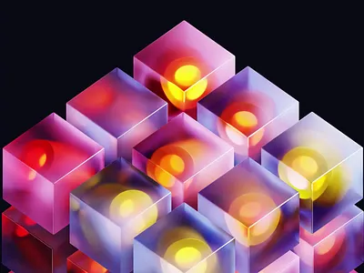 Luminous Drift — Frosted Glass Cubes in Motion 3d 3d motion 3d render 3ddesign 3dmodeling 3drender animation blender blender3d cinema4d generative art motion motion graphics visualization