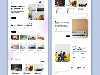 IMD - Furniture Landing Page | E-commerce Website animation app branding design e commerce graphic design illustration landing page logo motion graphics typography ui ux vector