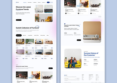 IMD - Furniture Landing Page | E-commerce Website animation app branding design e commerce graphic design illustration landing page logo motion graphics typography ui ux vector