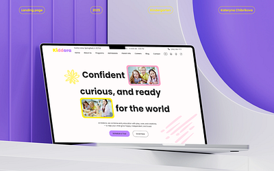 Landing for a Private Kindergarten designer figma landing landing page ui uiux uiux design ux webdesign webdesigner