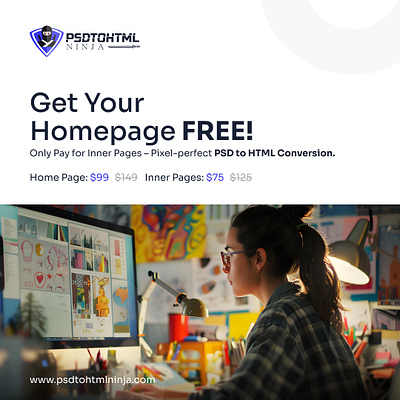 PSD to HTML by PSDtoHTMLNinja code convert convertpsdtohtml designtocode html psd psdtohtml