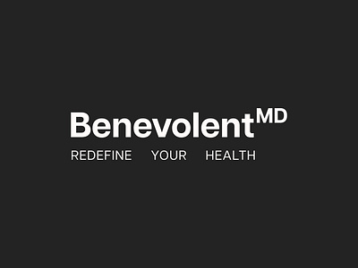 Benevolent MD / Logo Design brand identity branding design graphic design letter logo logo design logotype type ui wordmark