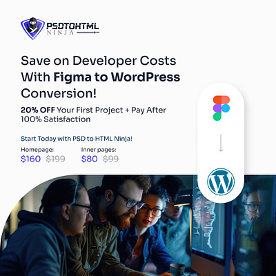 Figma to WordPress by PSDtoHTMLNinja code convert converter designtocode figma figmatowordpress graphic design wordpress