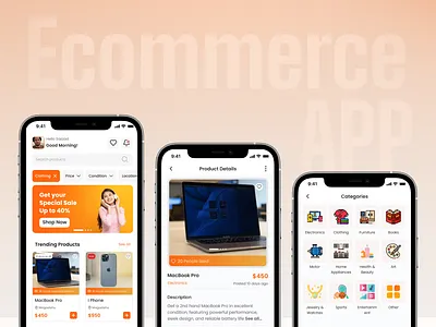 Ecommerce Mobile App UI/UX Design 2nd product buy and sell app design app prototype buy and sell app clean design design inspiration ecommerce app ecommorce figma design graphic design mobile app design modern ui product design shopping app ui ui elements ui ux design user experience user interface ux