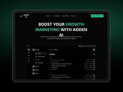 Ai Website Design | UI/UX aı landing page ui web design webflow website website