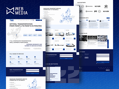 Website for logistics company T22 logistic web design website design