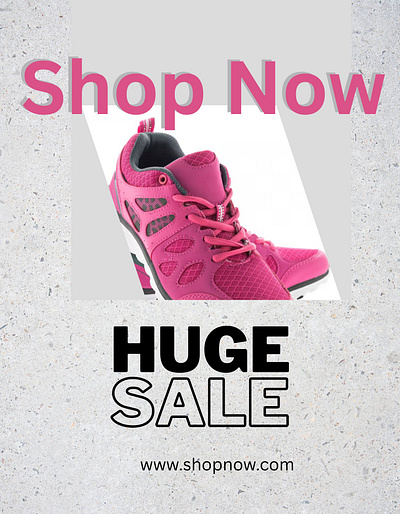 Shop Now Ad graphic design