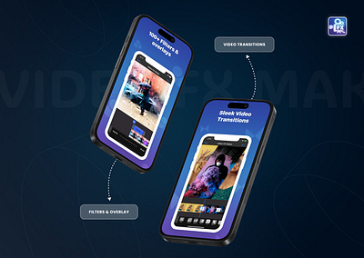 VIDEO FX Maker Mobile Application 3d animation app branding design graphic design illustration logo motion graphics typography ui ux vector