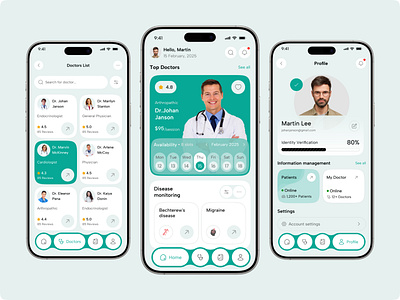 MEDEVIO - Healthcare Mobile App android application ui best app design design doctor figma design health app healthcare healthcare app ios medical app medical health medical healthcare mobile app mobile design modern modern app ui nutrition ui ux design