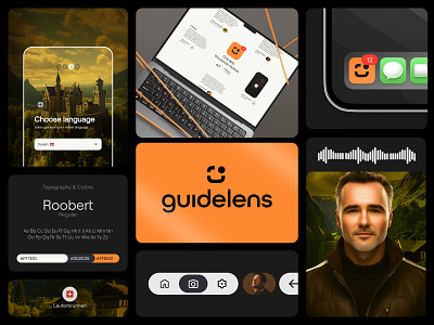 AI Startup Branding | GuideLens ai ai app ai startup branding logo startup ui ux