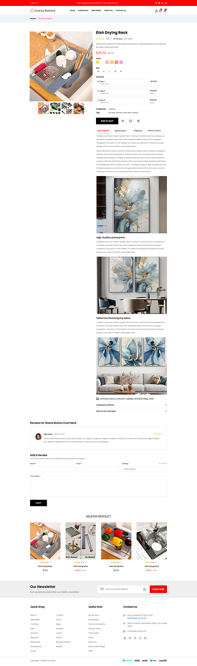 Single Product Pages 3d animation branding graphic design logo motion graphics ui