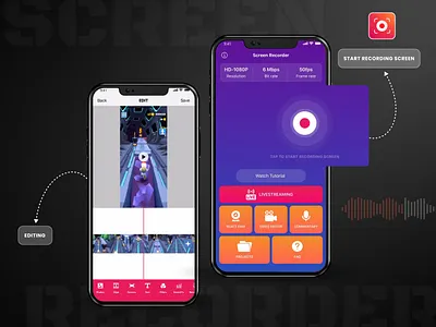 Screen Recorder Mobile Application Design
