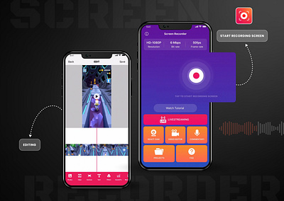 Screen Recorder Mobile Application Design